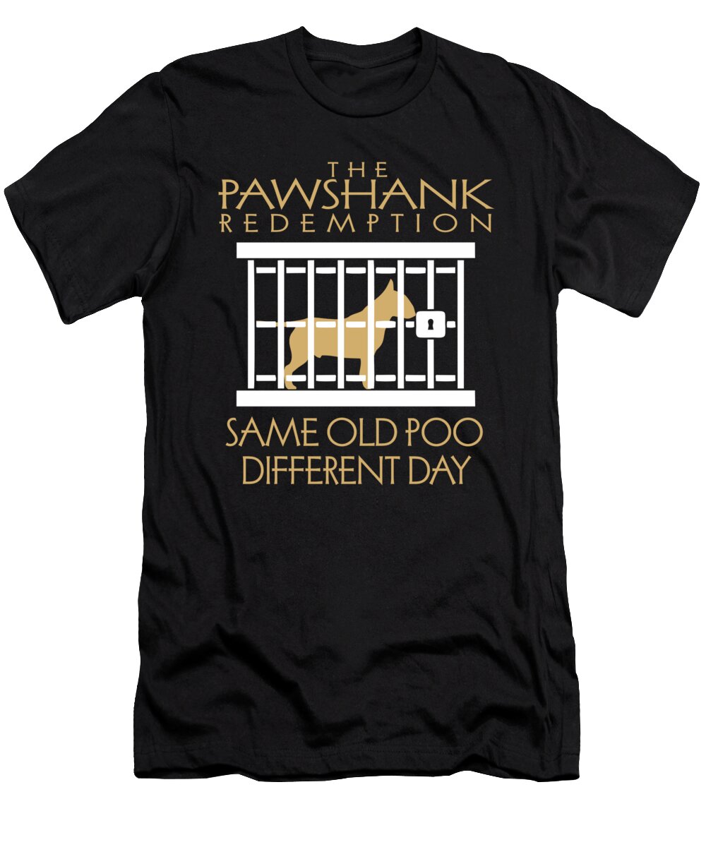 Bull Terrier Same Old Poo Different Day Dusan Vrdelja T-Shirt
