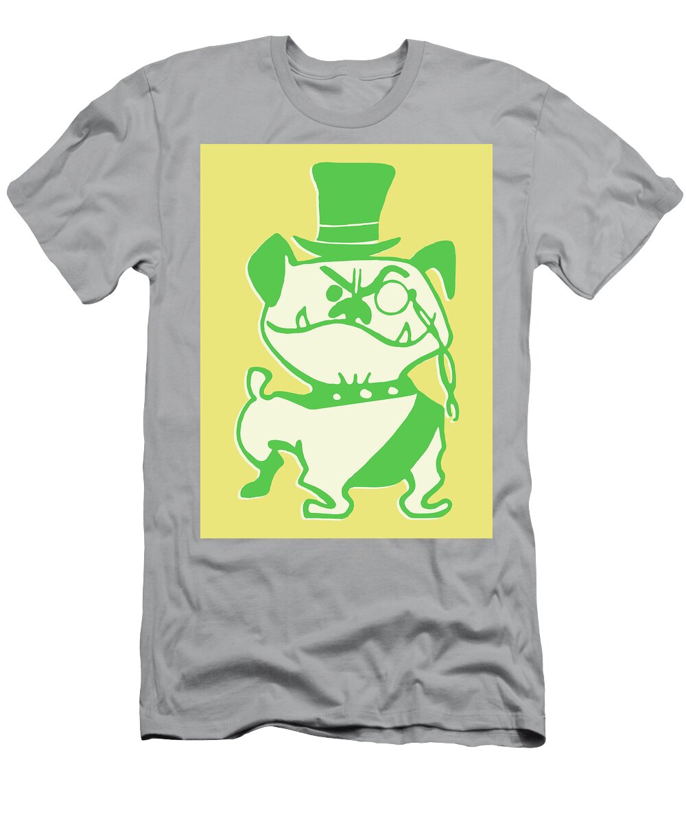 Bulldog in Formal Wear and Monocle Csa Images T-Shirt