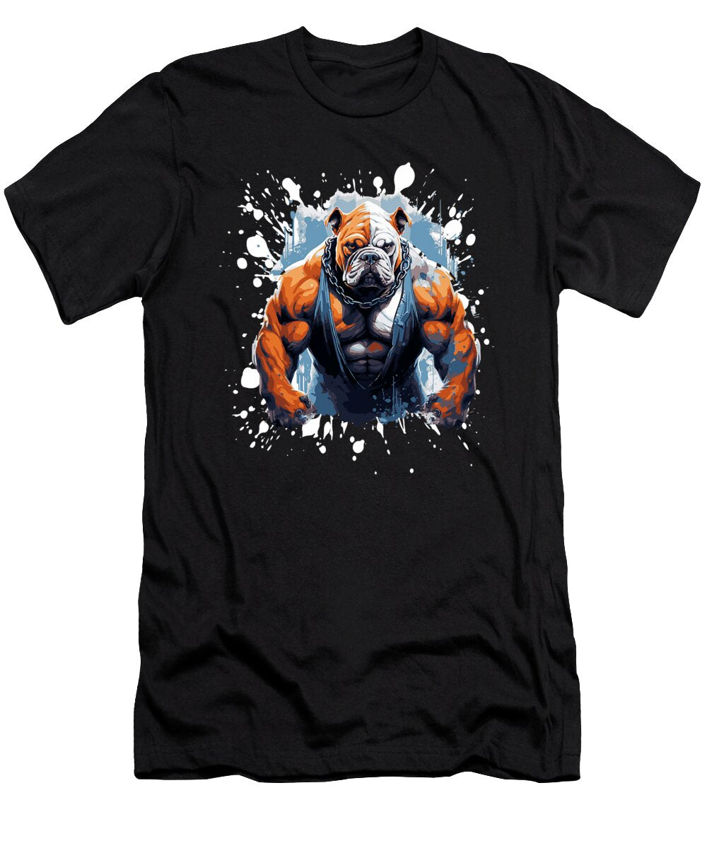 Bulldog Muscles Dog Bodybuilding Beast Workout Zyneu Gangd T-Shirt