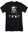 Bulldog Weightlifting Dog Funny Fitness Gym Natalie Lidford T-Shirt