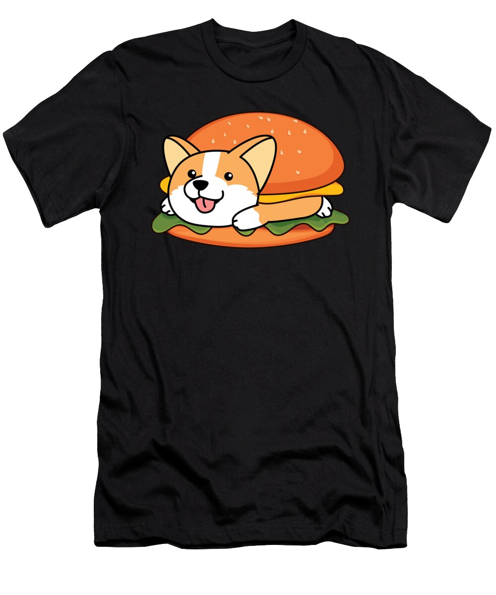 Burger Pembroke Welsh Corgi Dog Owner Pet Gift Thomas Larch T-Shirt