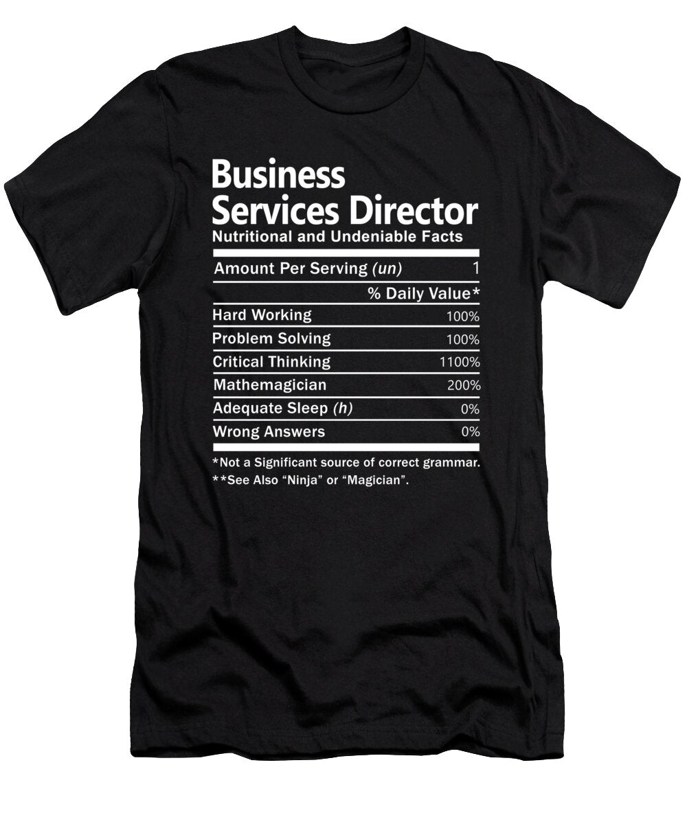 Business Services Director Nutrition Factors Gift Item Shi Hu Kang T-Shirt