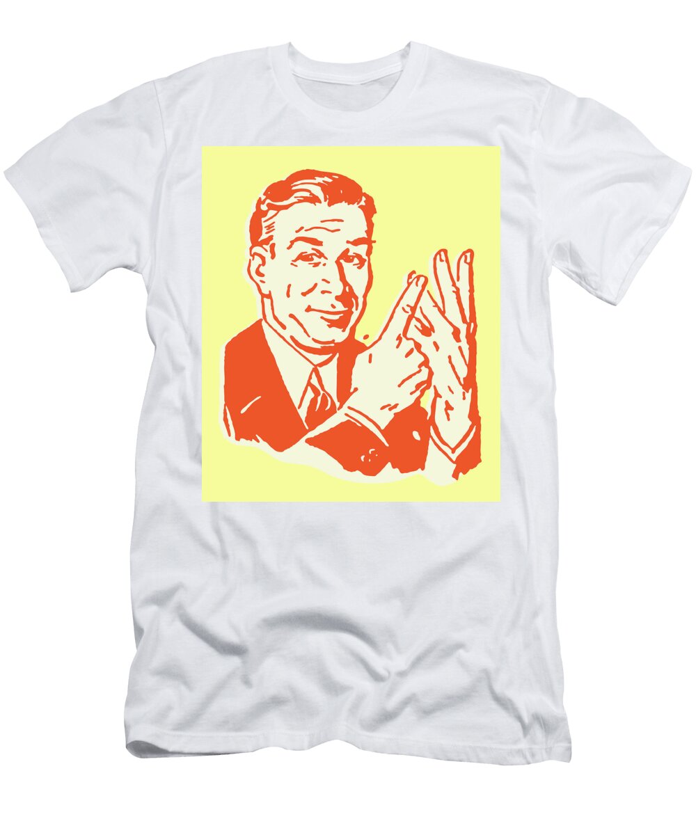 Businessman Counting on Fingers Csa Images T-Shirt