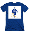 Businessman Power Walking Dumbbells Retro Aloysius Patrimonio T-Shirt