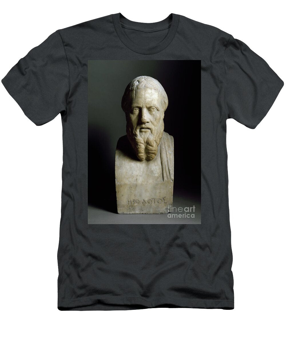 Bust of Herodotus Greek Historian Sculpture 2nd Century Greek School T-Shirt