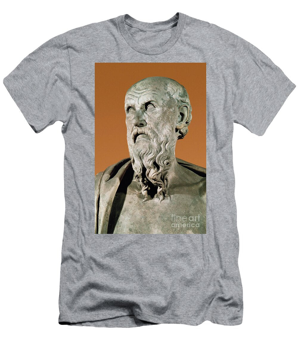 Bust of Hesiod Greek Poet Greek School T-Shirt