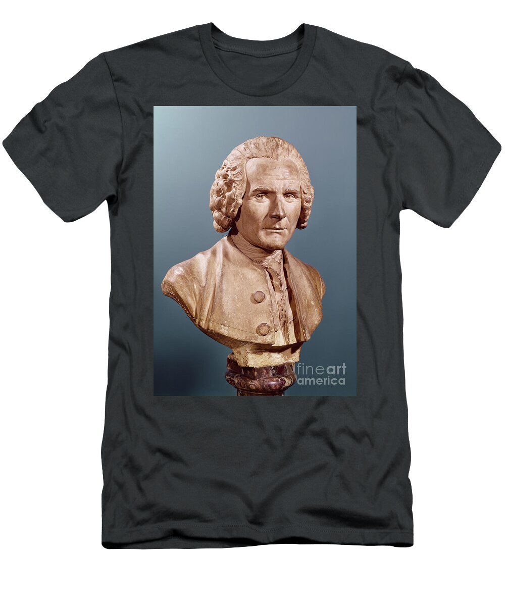 Bust of Jean Jacques Rousseau Terracotta Jean Antoine Houdon T-Shirt