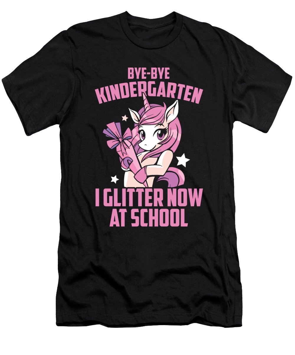 Bye Bye Kindergarten Cute Unicorn Back to School Florian Dold Art T-Shirt