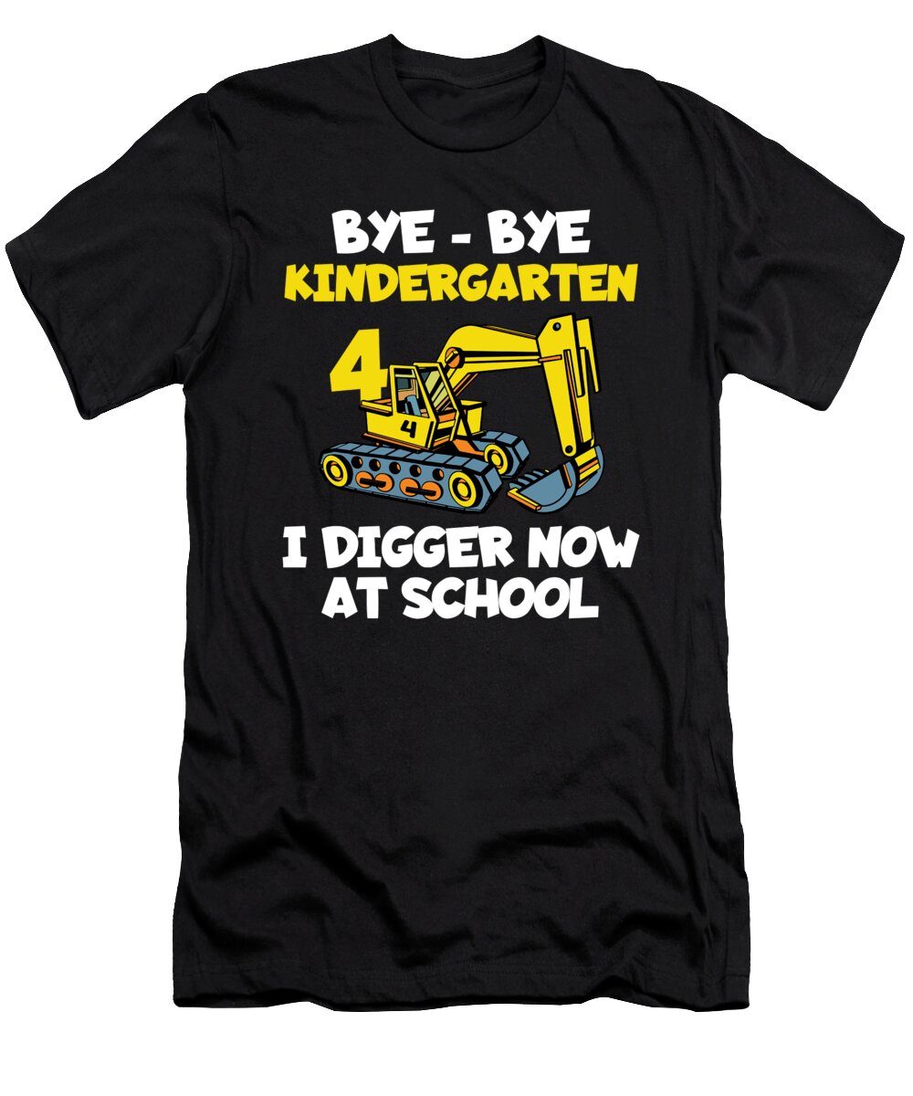 Bye Bye Kindergarten School Construction Truck Florian Dold Art T-Shirt