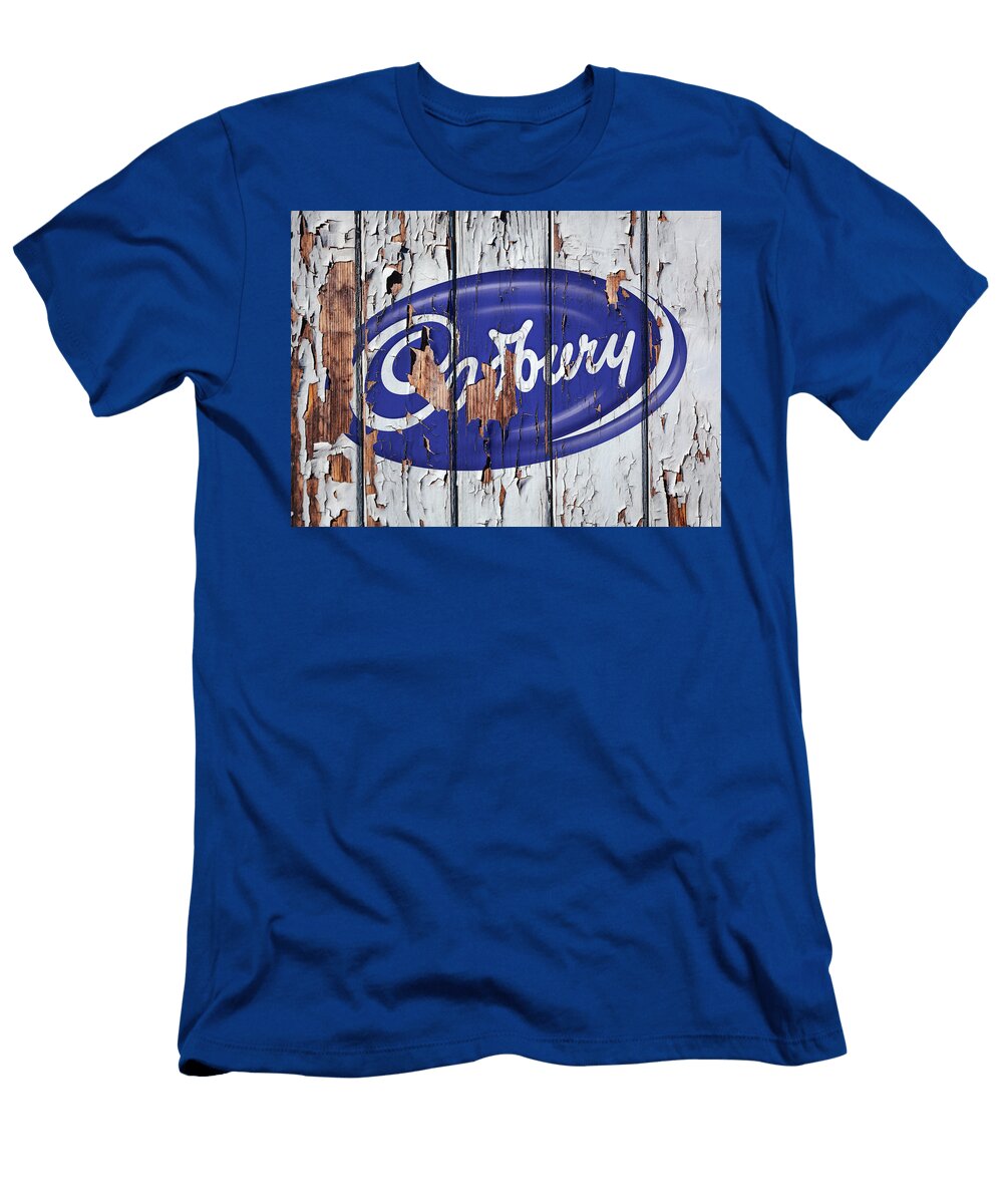 Cadbury Vintage Logo Peeling Paint on Old Wall Design Turnpike T-Shirt