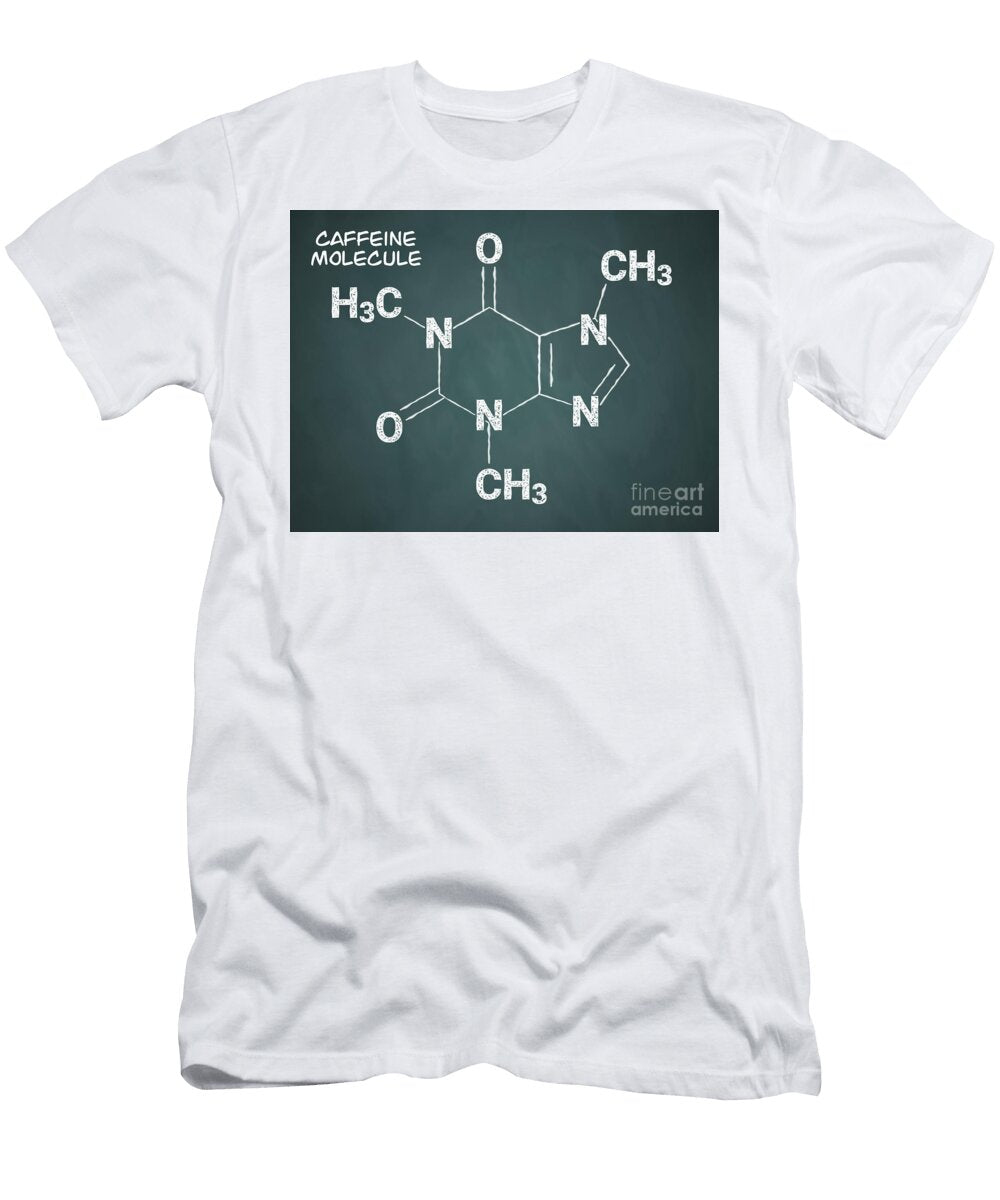 Caffeine Molecule Digitalpixel T-Shirt