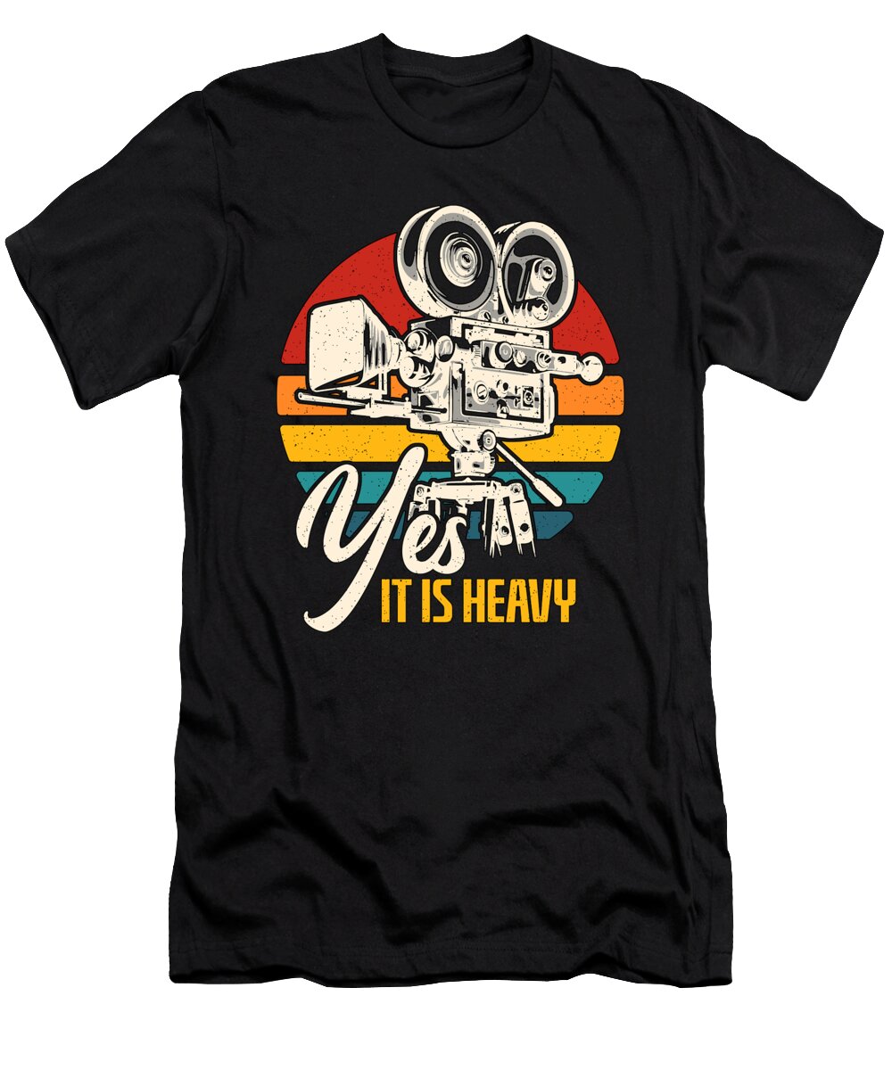 Camera Operator Yes It Is Heavy Retro Video Shoots Tshirtconcepts Marvin Poppe T-Shirt