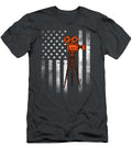 Camera USA Flag Funny Filmmaker Film Director Crew Leighb Eogha T-Shirt