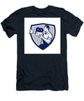 Cameraman Cradling Vintage Movie Camera Crest Retro Aloysius Patrimonio T-Shirt