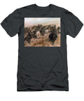 Campaign of Italy 1859 the Charge of the Piemontese Cavalry 19th Century Giovanni Fattori T-Shirt