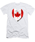 Canadian Flag Art Canada Love Sharon Cummings T-Shirt