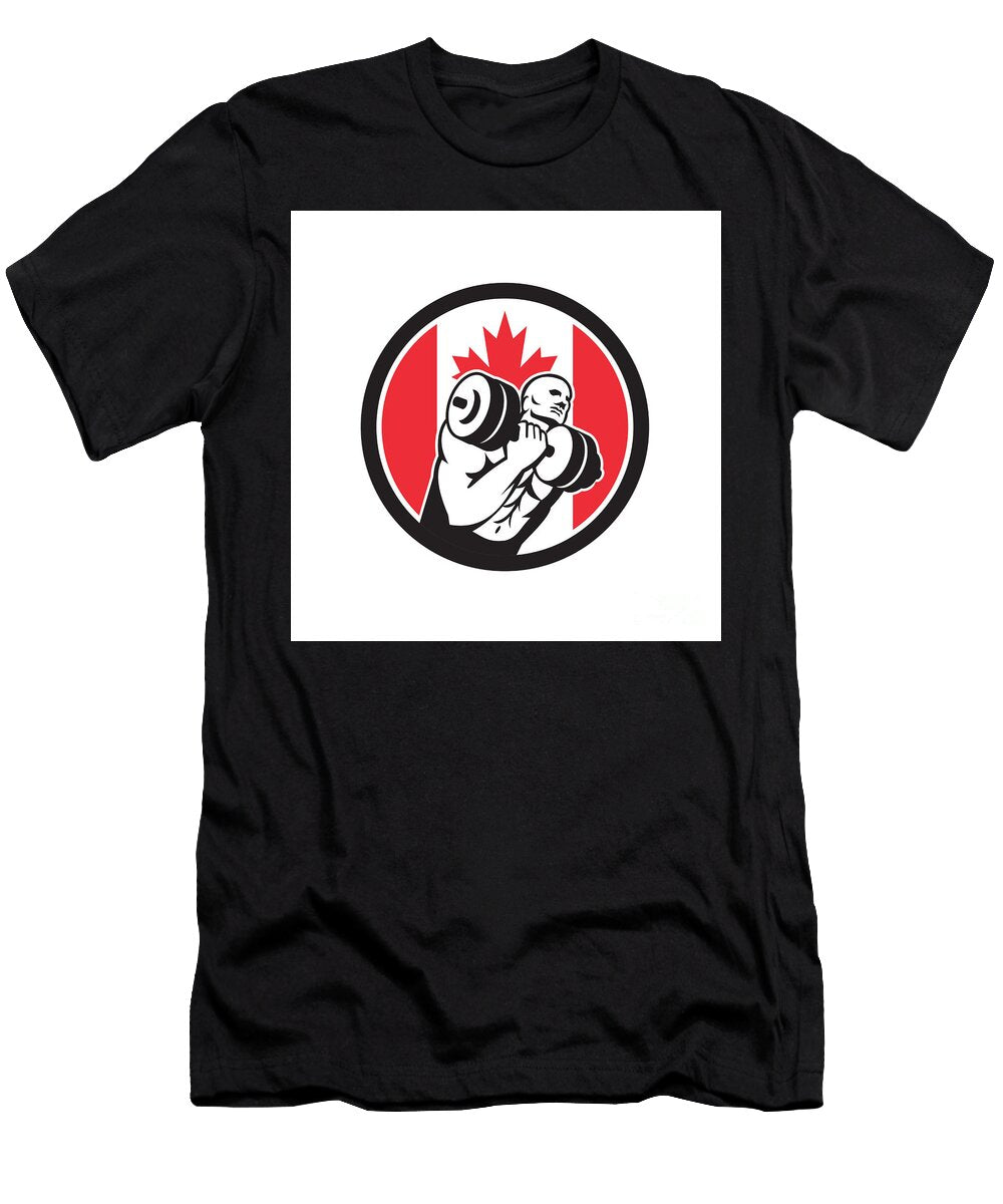 Canadian Gym Circuit Canada Flag Icon Aloysius Patrimonio T-Shirt