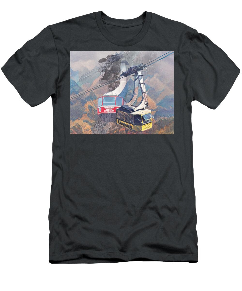 Cannon Tramway Final Season Horizontal White Mountain Images T-Shirt