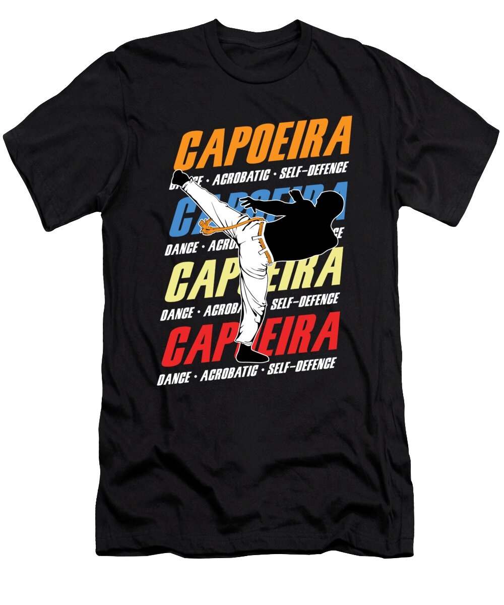 Capoeira Dance Acrobatic Self Defense Dance Fight Gift Thomas Larch T-Shirt