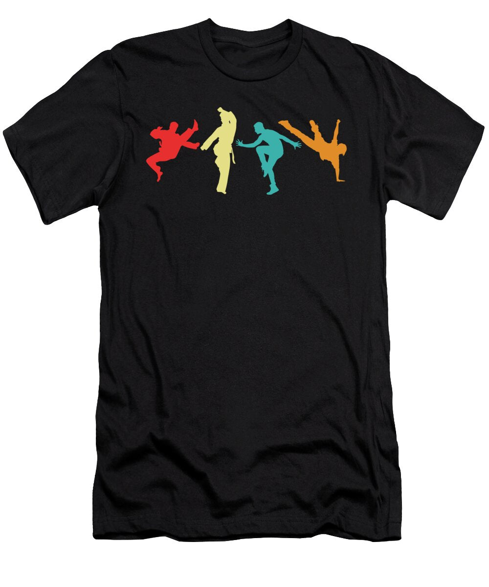 Capoeira Dancers Vintage Fighters Retro Brazilian Gift Thomas Larch T-Shirt