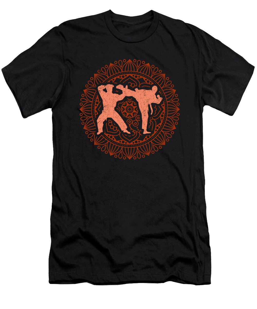 Capoeira Mandala Brazilian Dance Fight Acrobatic Gift Thomas Larch T-Shirt