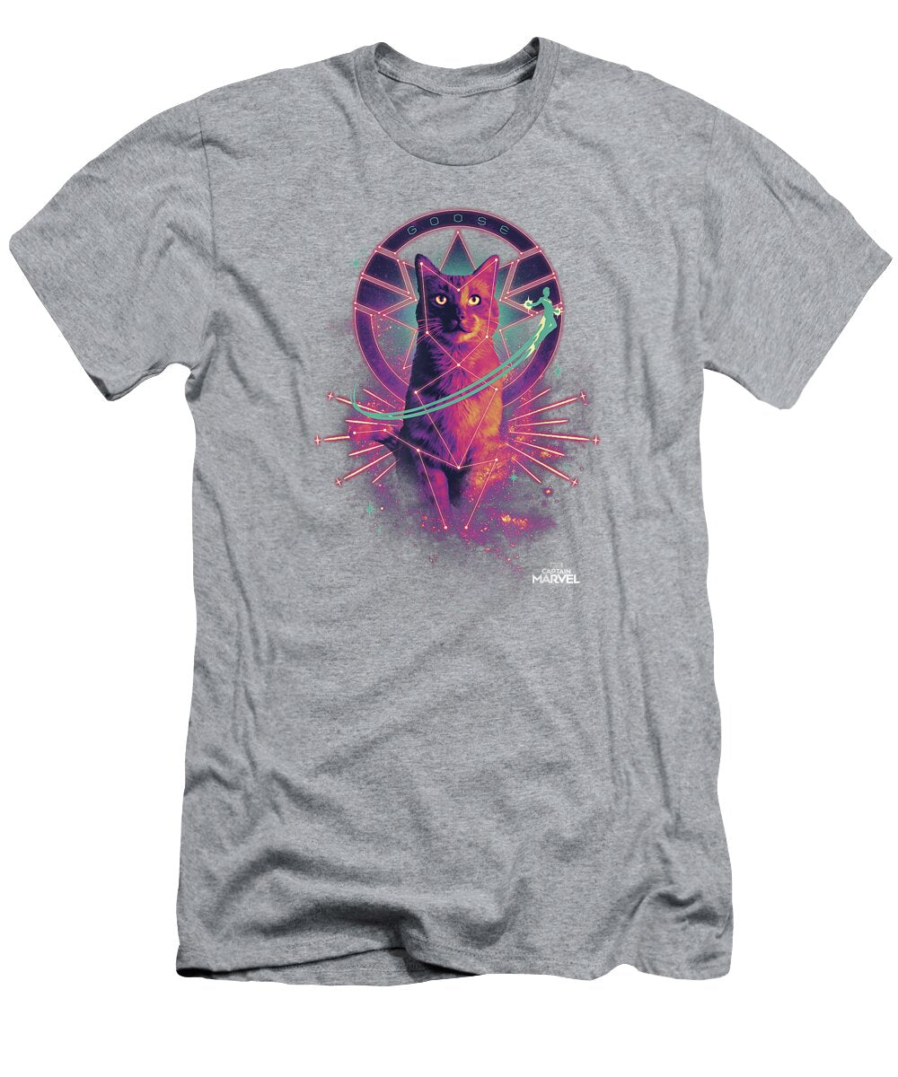 Captain Marvel Movie Goose Galaxy Portrait Graphic Nairn Ariell T-Shirt