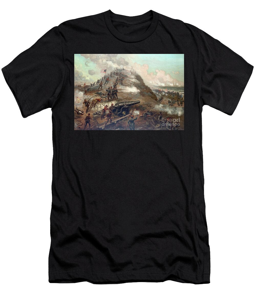 Capture of Fort Fisher 1887 Julian Oliver Davidson T-Shirt