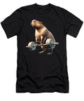 Capybara Deadlift Weightlifting Funny Fitness Workout Gym Job T-Shirt