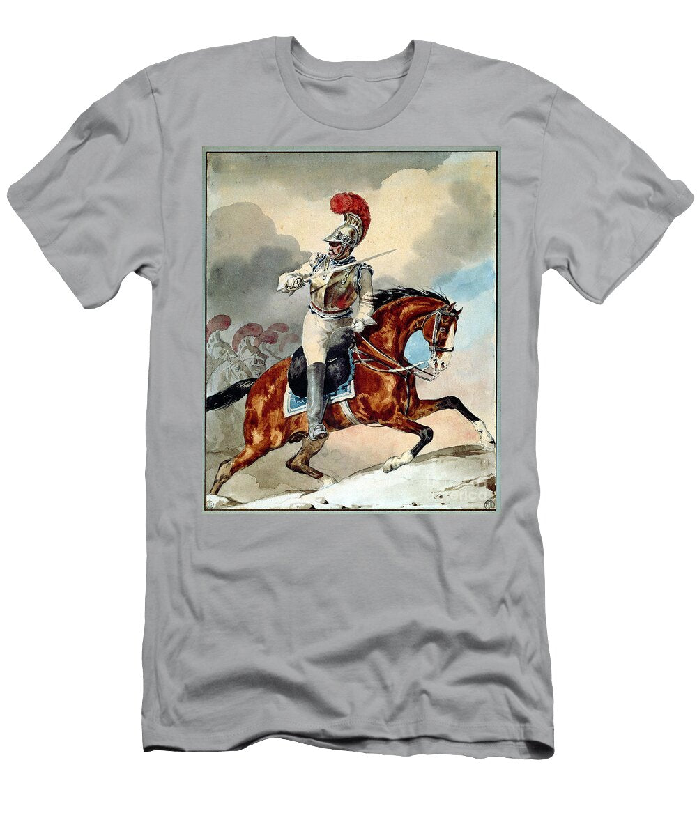 Carabinier Officer Giving the Order to Charge Theodore Gericault T-Shirt