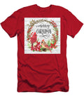 Cardinal Christmas Wreath Merry Christmas Jean Plout T-Shirt