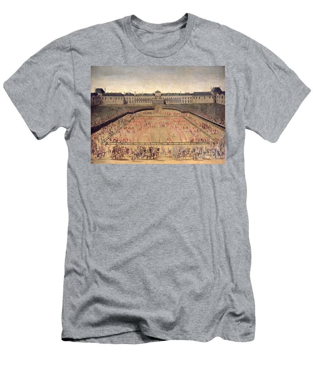 Carousel Given for Louis Xiv in the Court of the Palace of the Tuileries 5th June 1662 French School T-Shirt