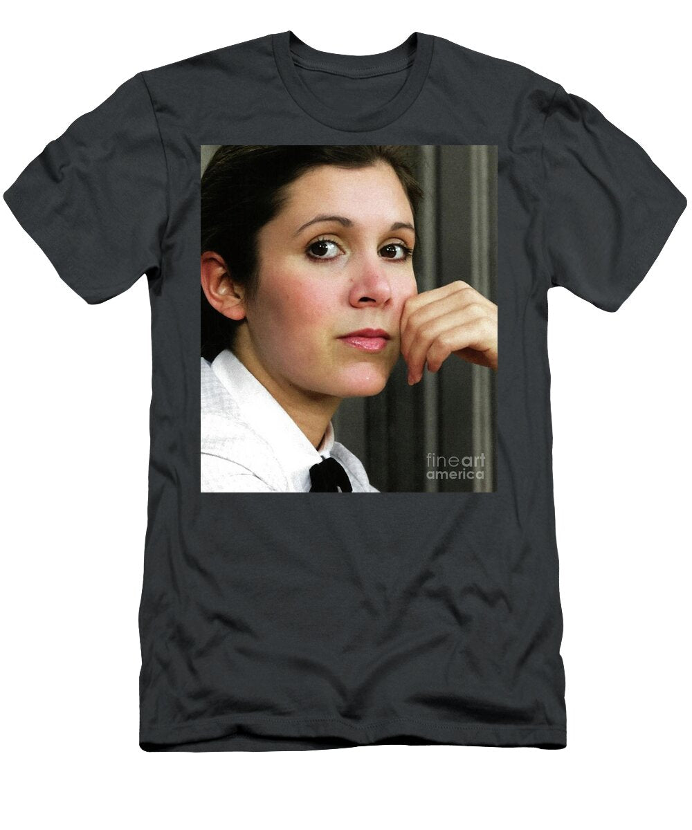 Carrie Fisher Color Photo Retro Movie Posters T-Shirt