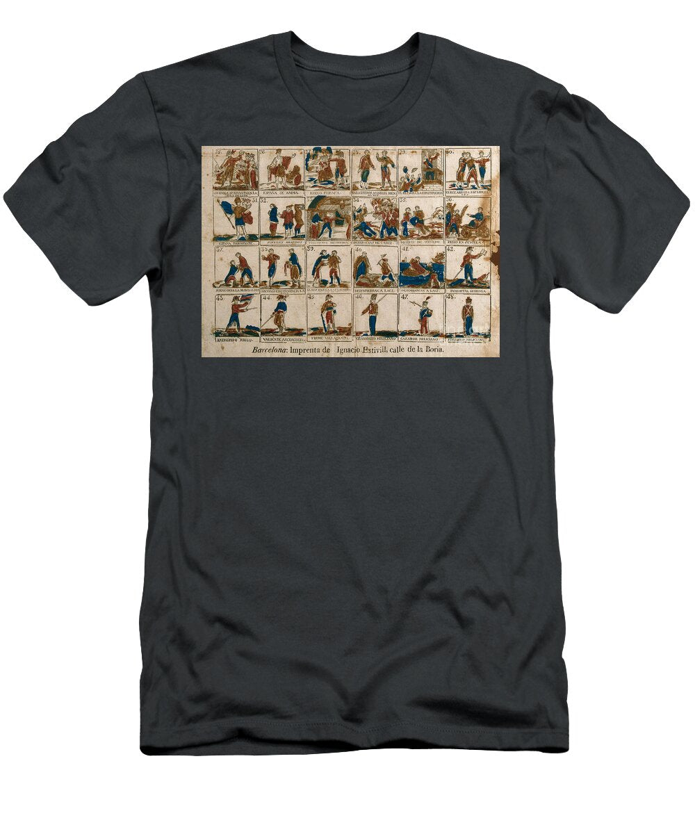 Cartoon Entitled Hallelujah of the Constitution of 1812 Depicting the Pronouncement of General Riego Spain Unknown Artist T-Shirt