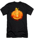 Carved Halloween Pumpkin in Watercolor Andreea Eva Herczegh T-Shirt