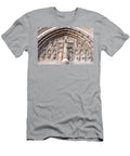 Carved Stone Biblical Mural Above Catholic Cathedral Doorway Gary Whitton T-Shirt