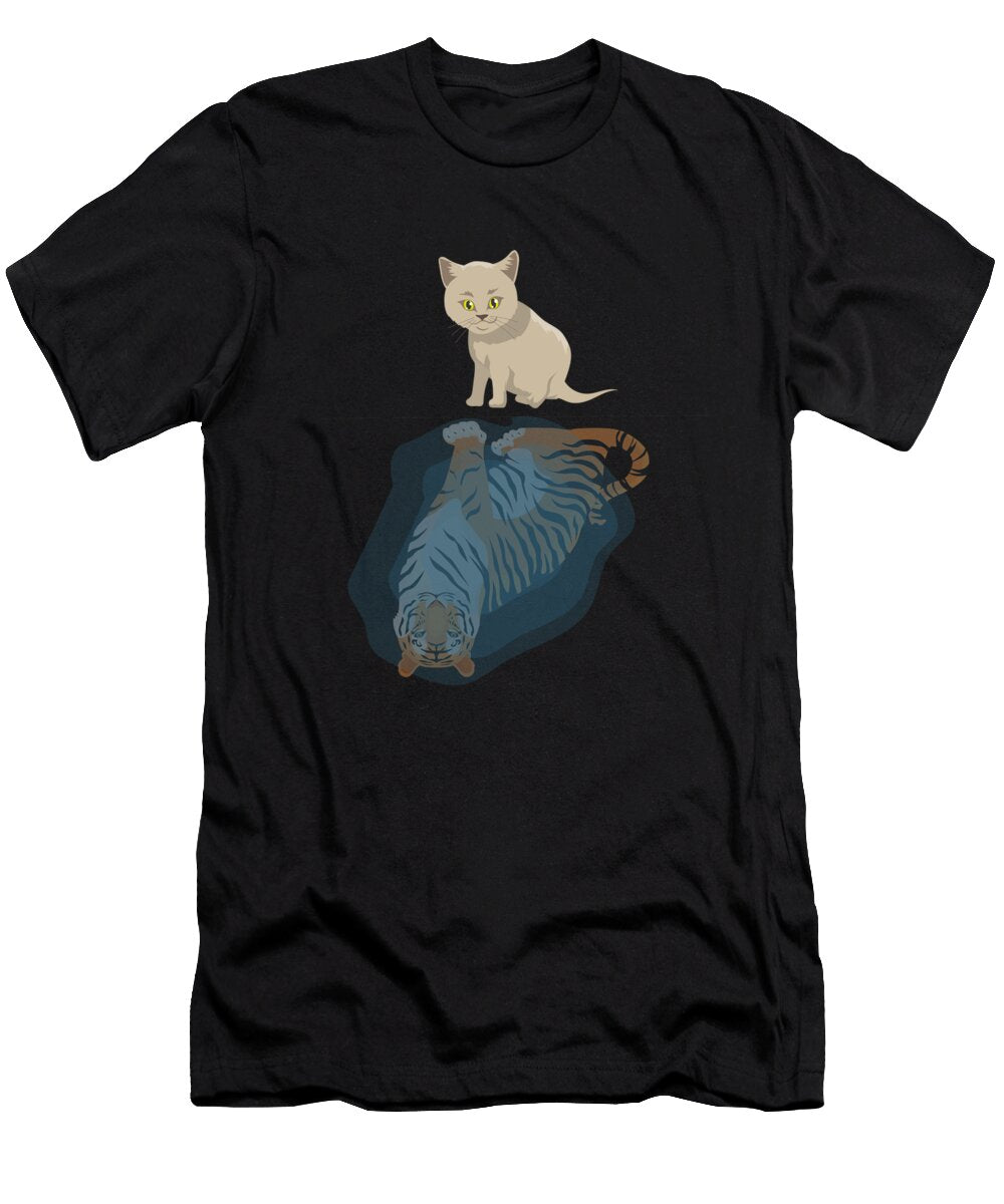 Cat Funny Citten Tiger Funny Gift Cat Lovers Evgenia Halbach T-Shirt