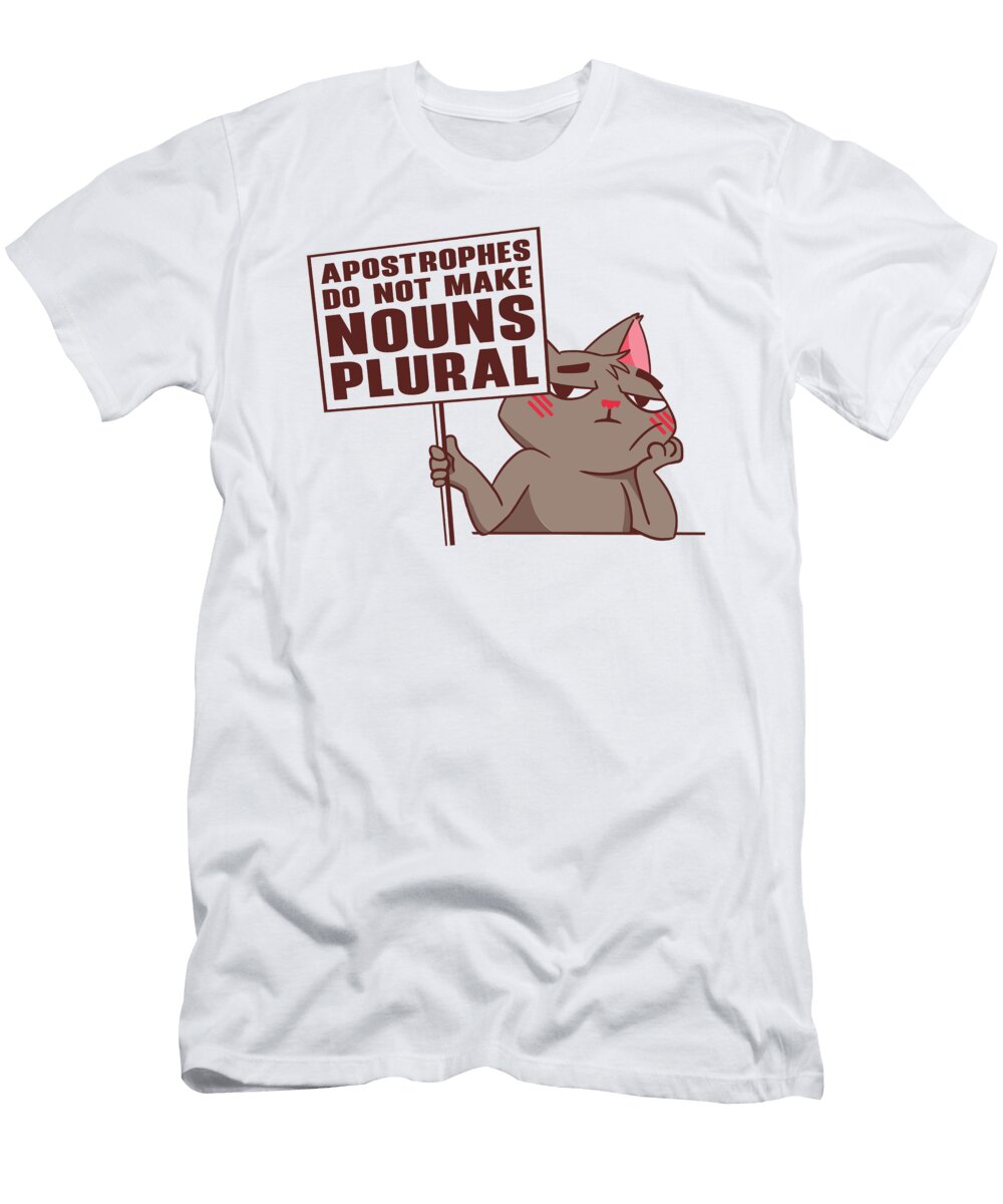 Cat Grammar Apostrophe English Grammar Police Toms Store T-Shirt