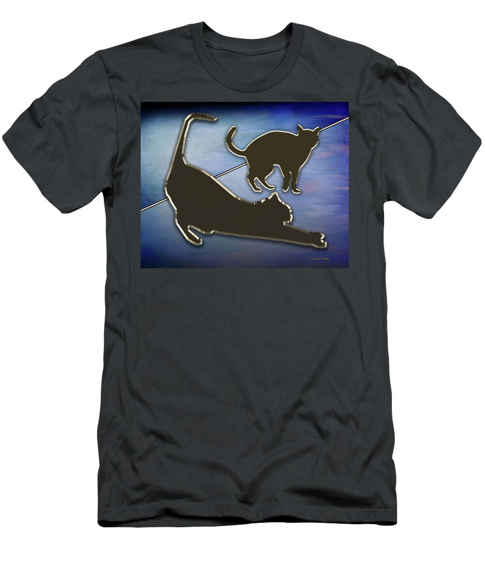 Cat Stretching Chuck Staley T-Shirt
