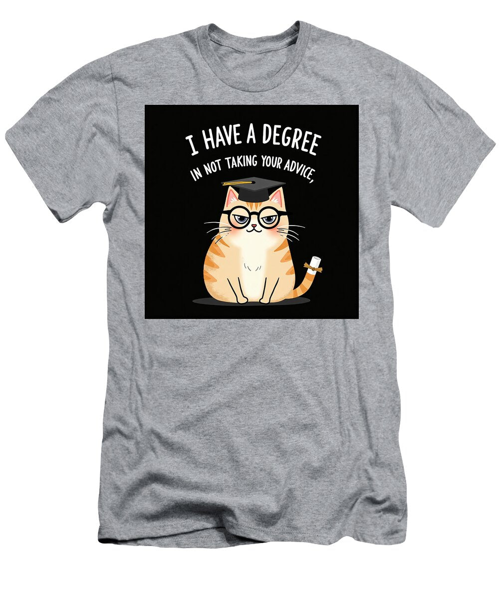 Cat with a Graduation Cap Yousif Aelish T-Shirt