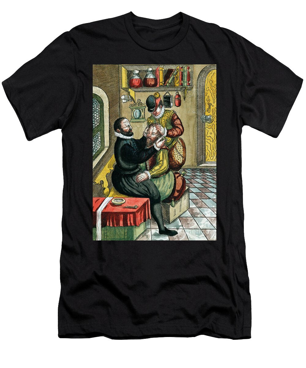 Cataract Operation From Ophthalmodouleia By Georg Bartisch 1535 1636 Published in Dresden in 1583 German School T-Shirt