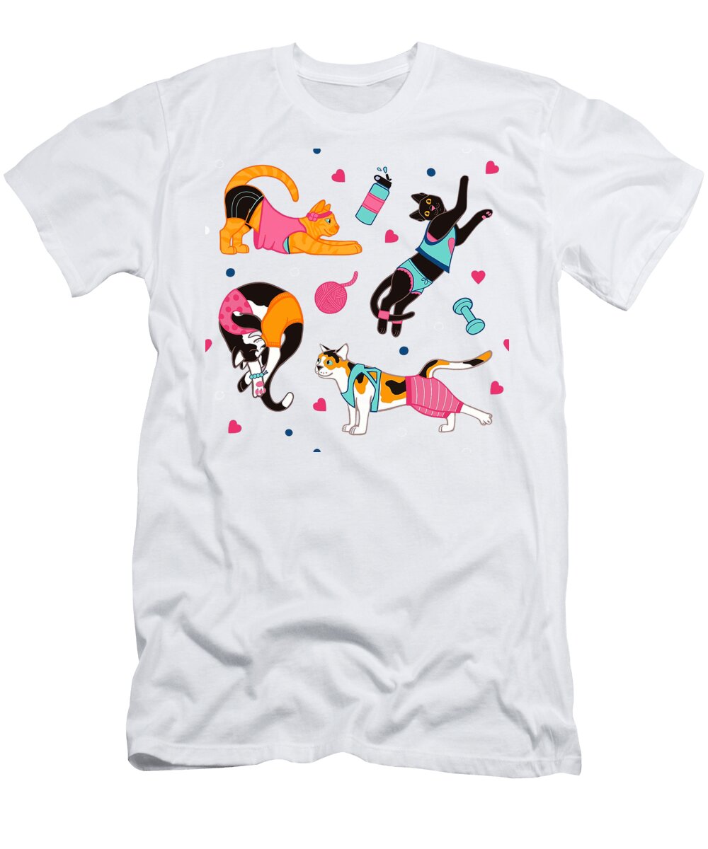 Cats Yoga Kinarian Guritno T-Shirt
