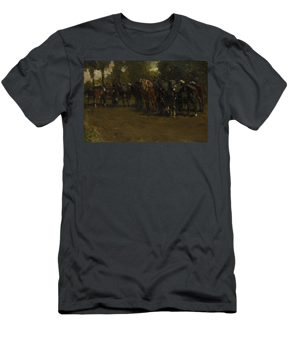 Cavalry At Repose George Hendrik Breitner 1857 1923 T-Shirt