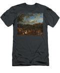 Cavalry Battle By a Village Celestial Images T-Shirt