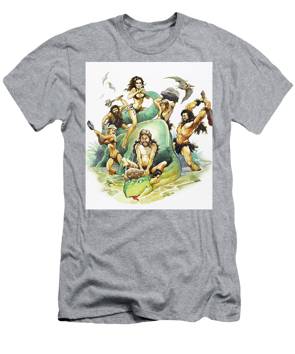 Caveman 1981 Movie Poster Base Painting Stars on Art T-Shirt