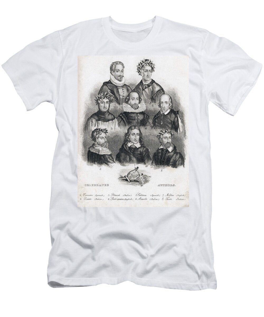 Celebrated European Authors Folger Shakespeare Library T-Shirt