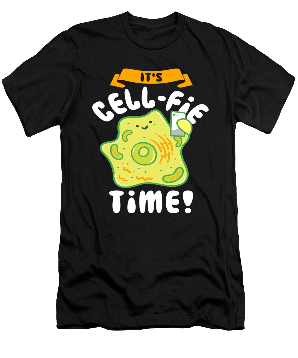 Cell Phone Humor Its Cell Fie Time Selfie Gift Kanig Designs T-Shirt