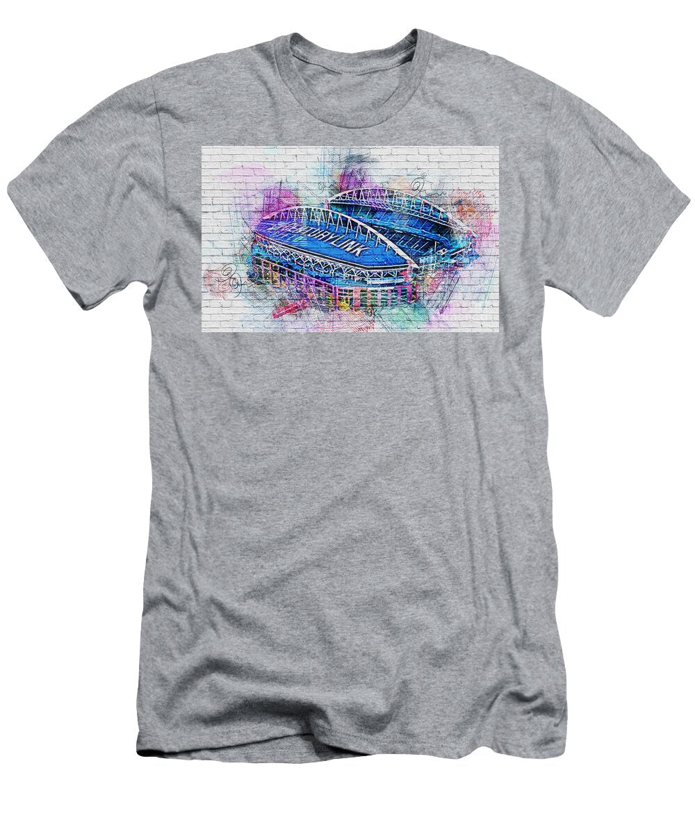 Centurylink Field Seattle Seahawks Stadium Qwest NFL Washington United States National Football League Sounders Fc Lisa Von T-Shirt