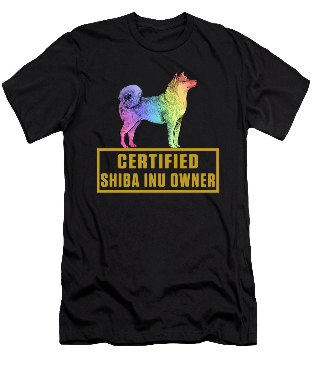 Certified Shiba Inu Owner Japases Dog Breed Gift Thomas Larch T-Shirt