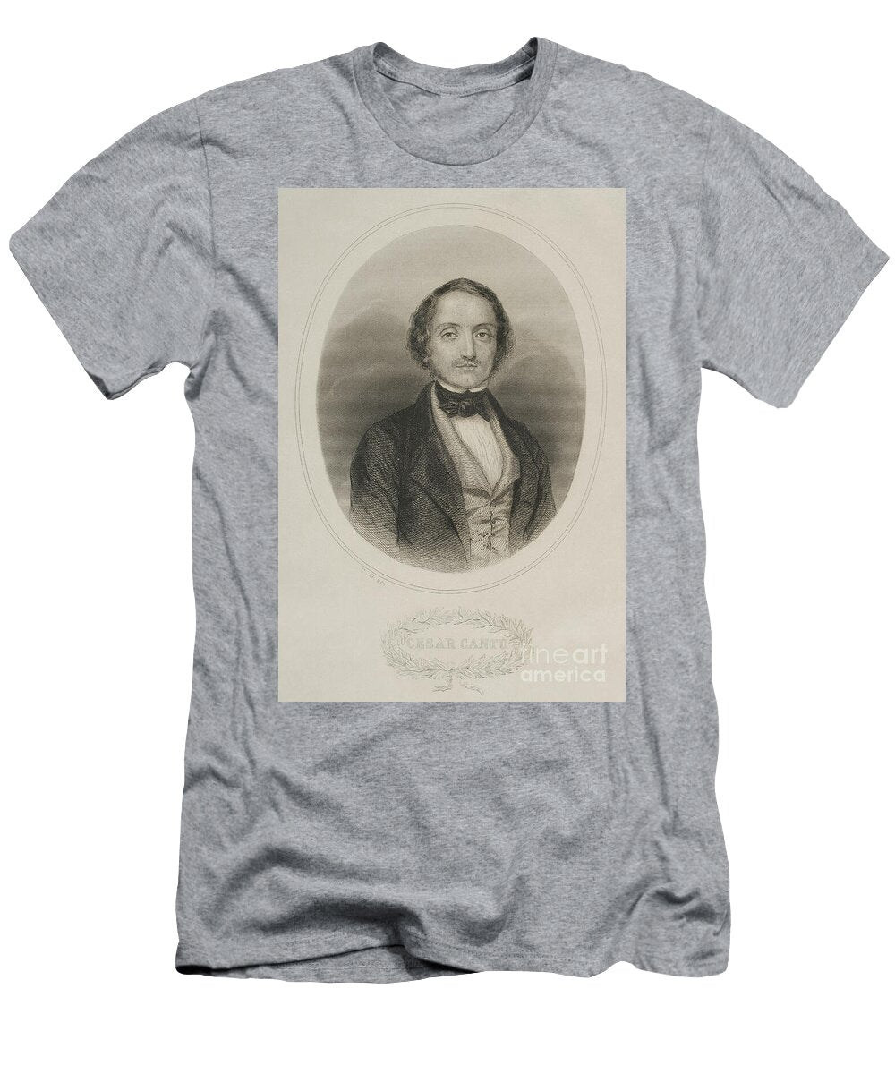 Cesare Cant 1804 1895 Italian Historian and Writer Portrait 19th Century Unknown Artist T-Shirt