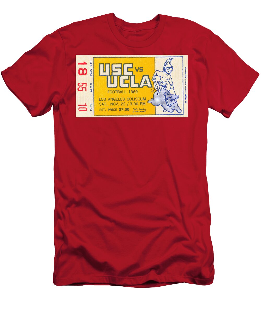 Cfb435 Usc Vs Ucla Ticket 1969 College Football History T-Shirt